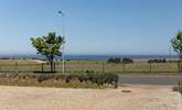 Stunning sea views across the 'Pitch and Putt' course from the vast driveway at Honeystones. - Thumbnail Image