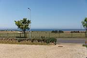 Stunning sea views across the 'Pitch and Putt' course from the vast driveway at Honeystones.