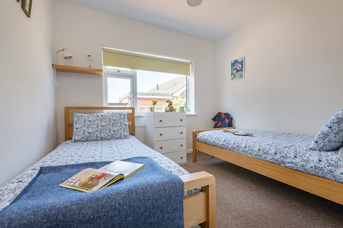 Full size twin beds (3ft) ideal for adults or children.