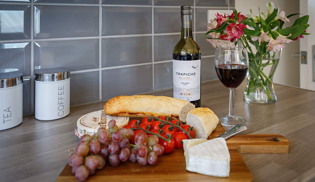 Rustle up a snack for supper - there are delicatessens boasting fresh produce and supermarkets close by.