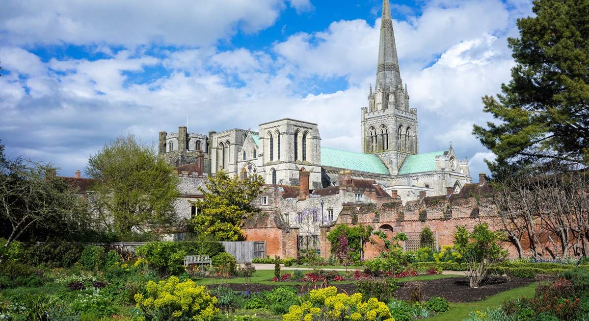 Stunning Chichester Cathedral and Bishop's Palace Gardens are also nearby.