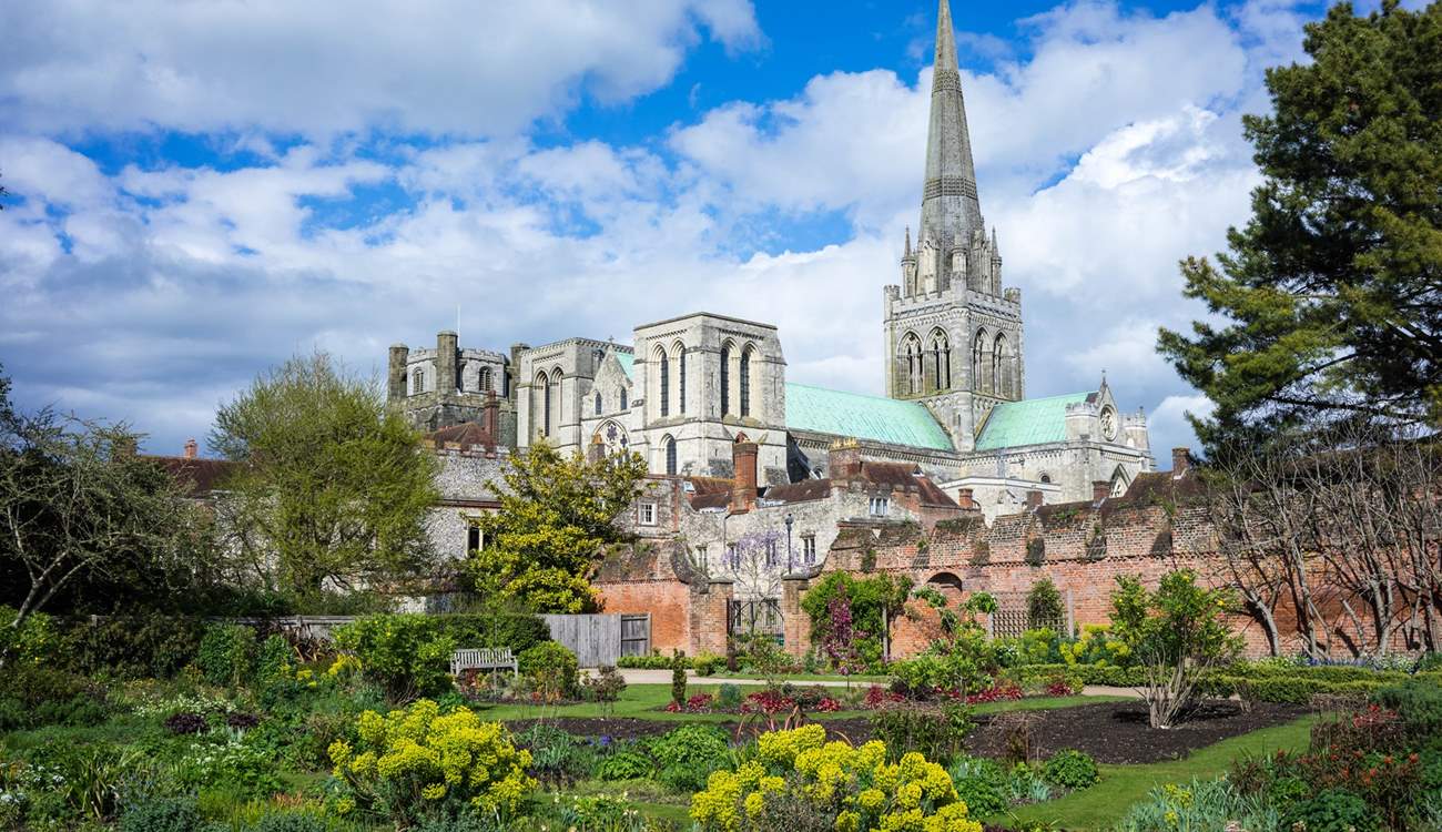Stunning Chichester Cathedral and Bishop's Palace Gardens are also nearby.