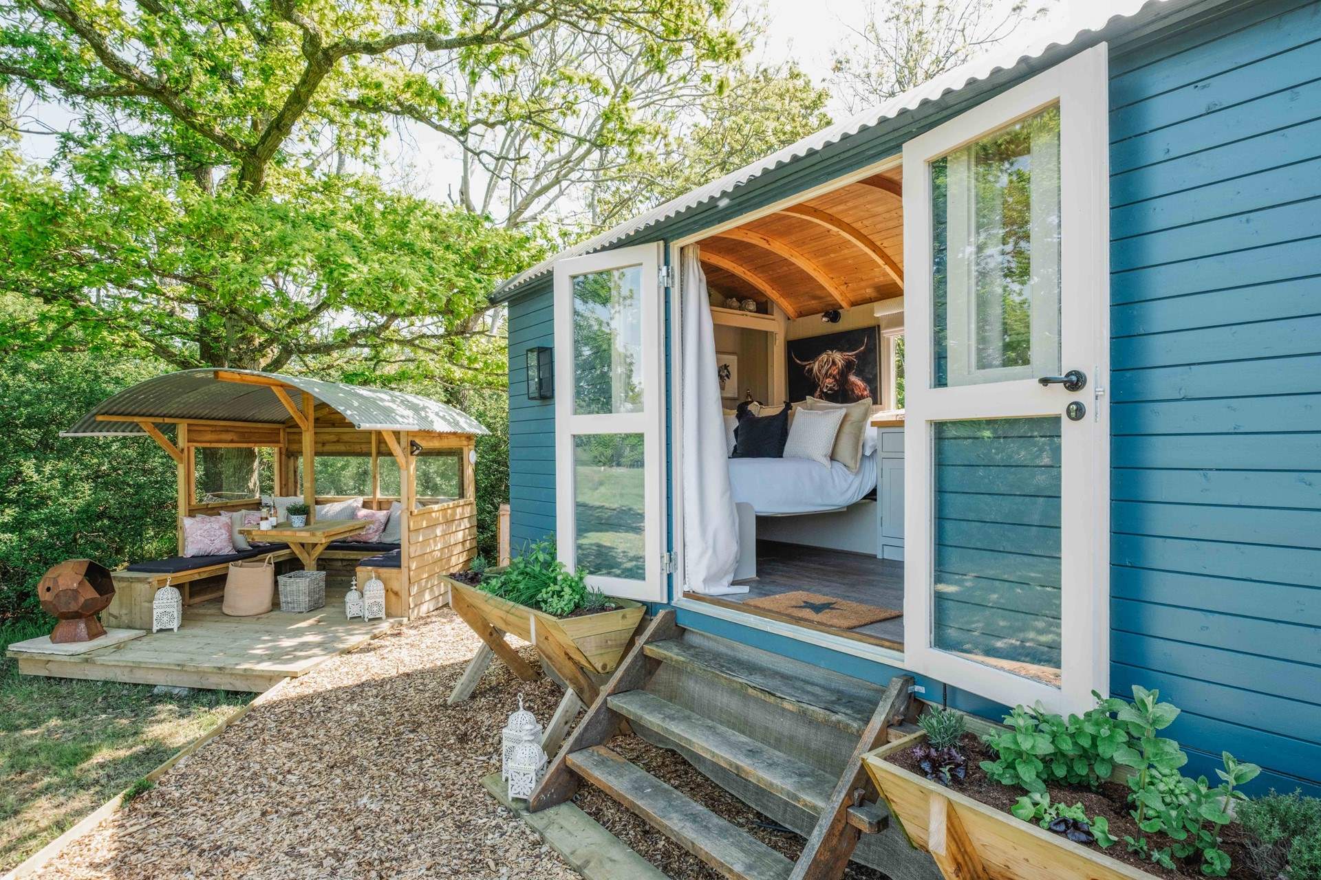 What a special hideaway to retreat to with the one you love most. 