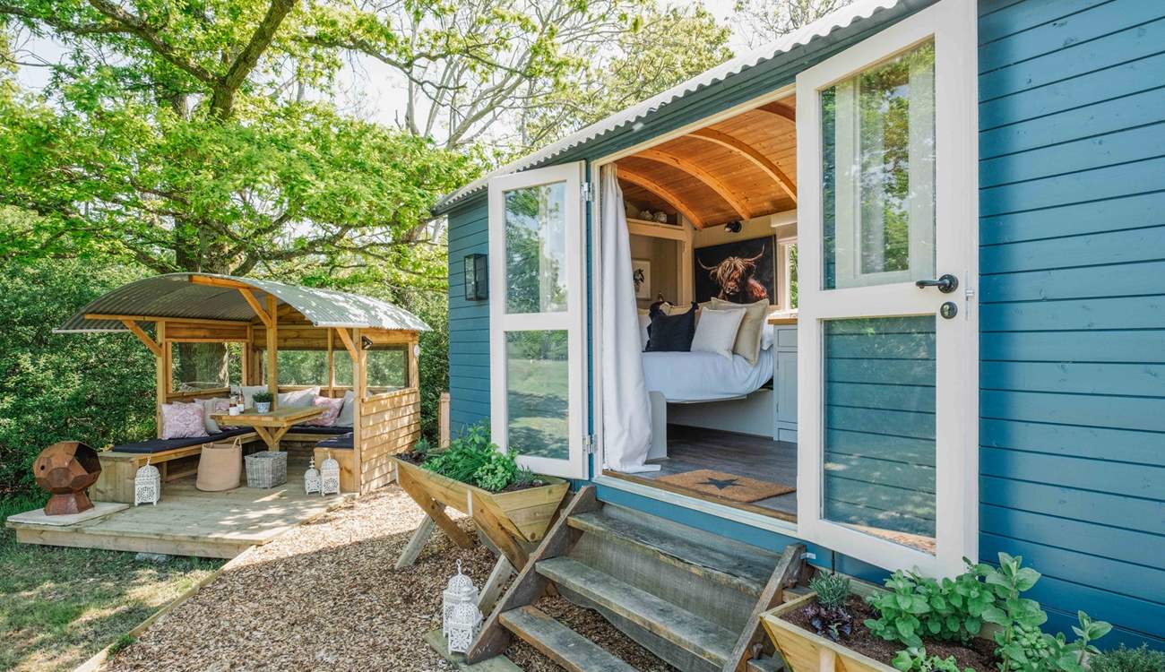 What a special hideaway to retreat to with the one you love most. 