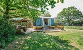 Isla Rose is tucked away in a private meadow that sits in front of sister huts, Douglas Fir and Cala Lily.  - Thumbnail Image