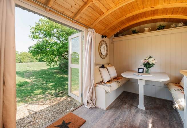 Open the doors and let the light flood in. 