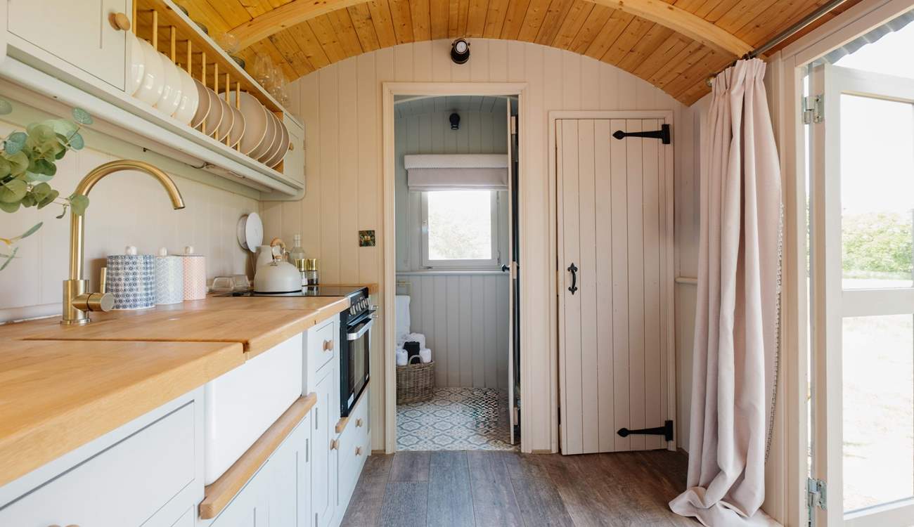 Open plan living is a dream here. 