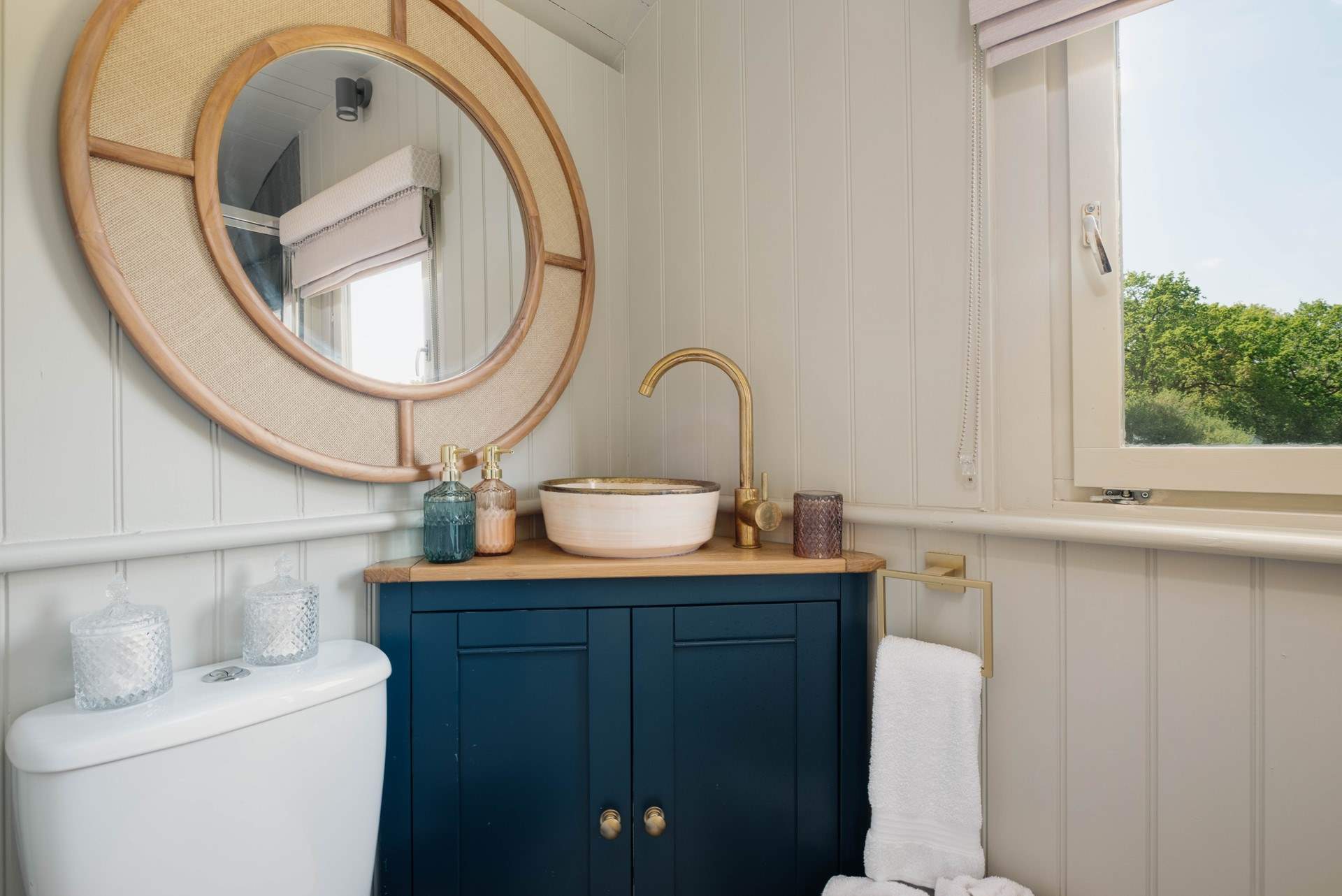 The luxurious interiors flow through to the en suite shower-room. 