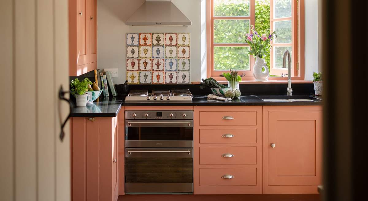 These beautiful tiles were personally designed by the owner. 