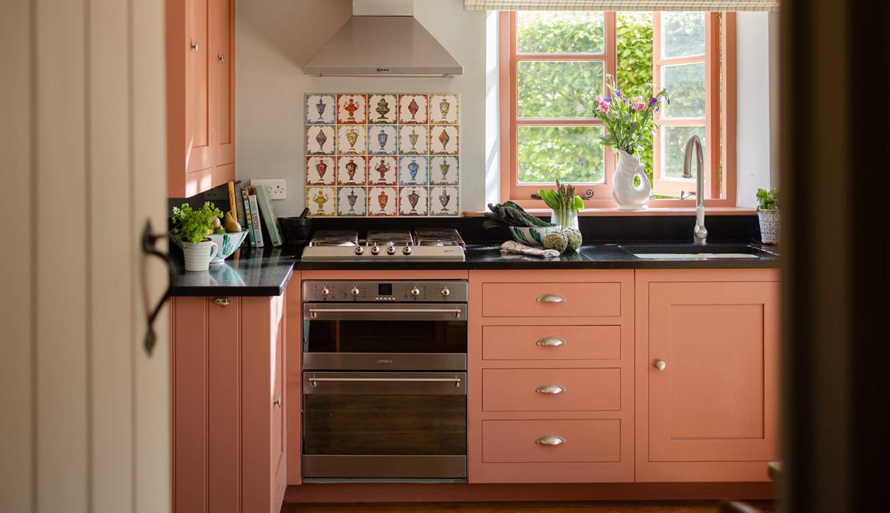 These beautiful tiles were personally designed by the owner. 