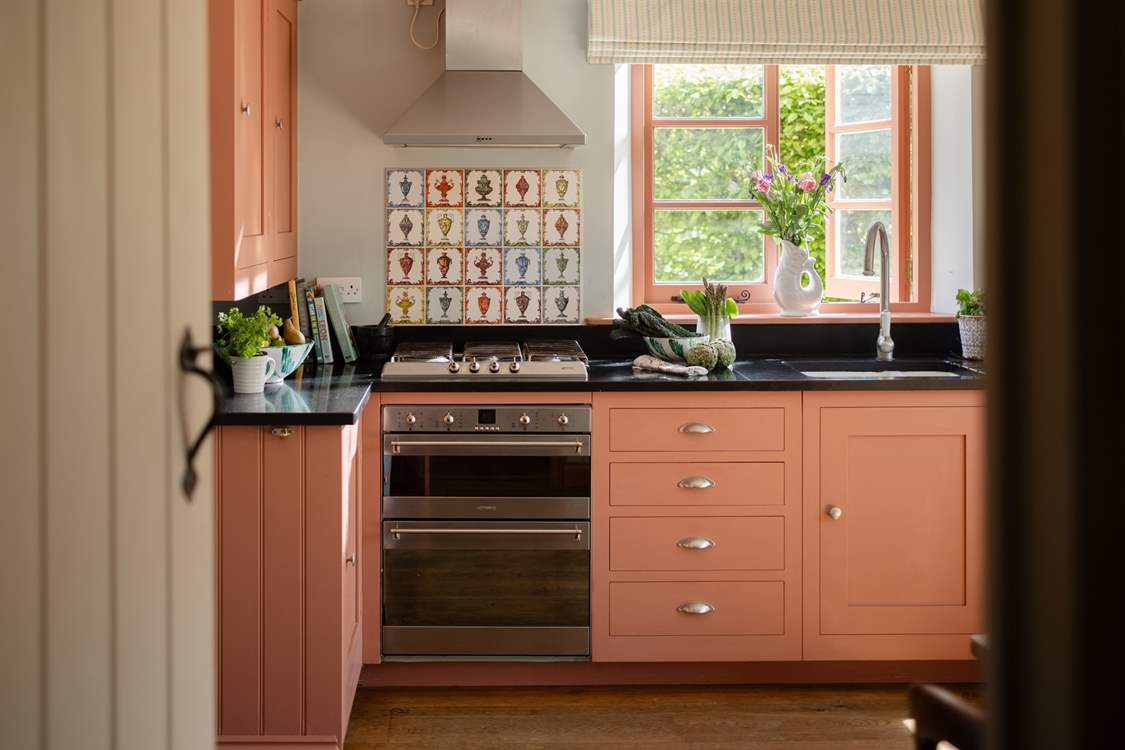 These beautiful tiles were personally designed by the owner.
