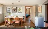 The lovely old farmhouse table sets the scene for family gatherings.  - Thumbnail Image