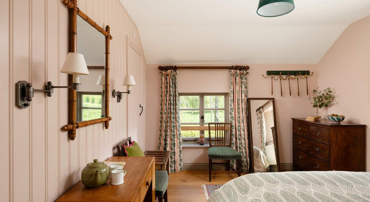 Country cottage style is evident throughout this gorgeous cottage. 
