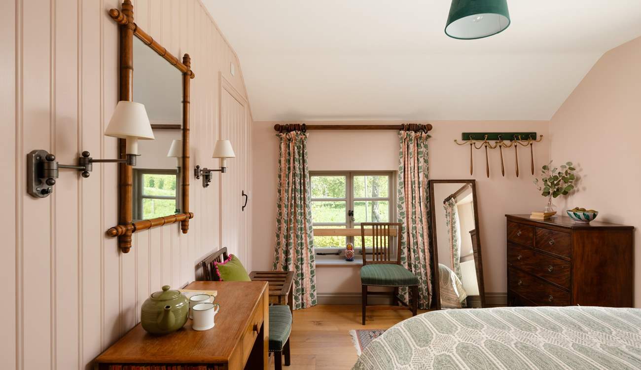 Country cottage style is evident throughout this gorgeous cottage. 