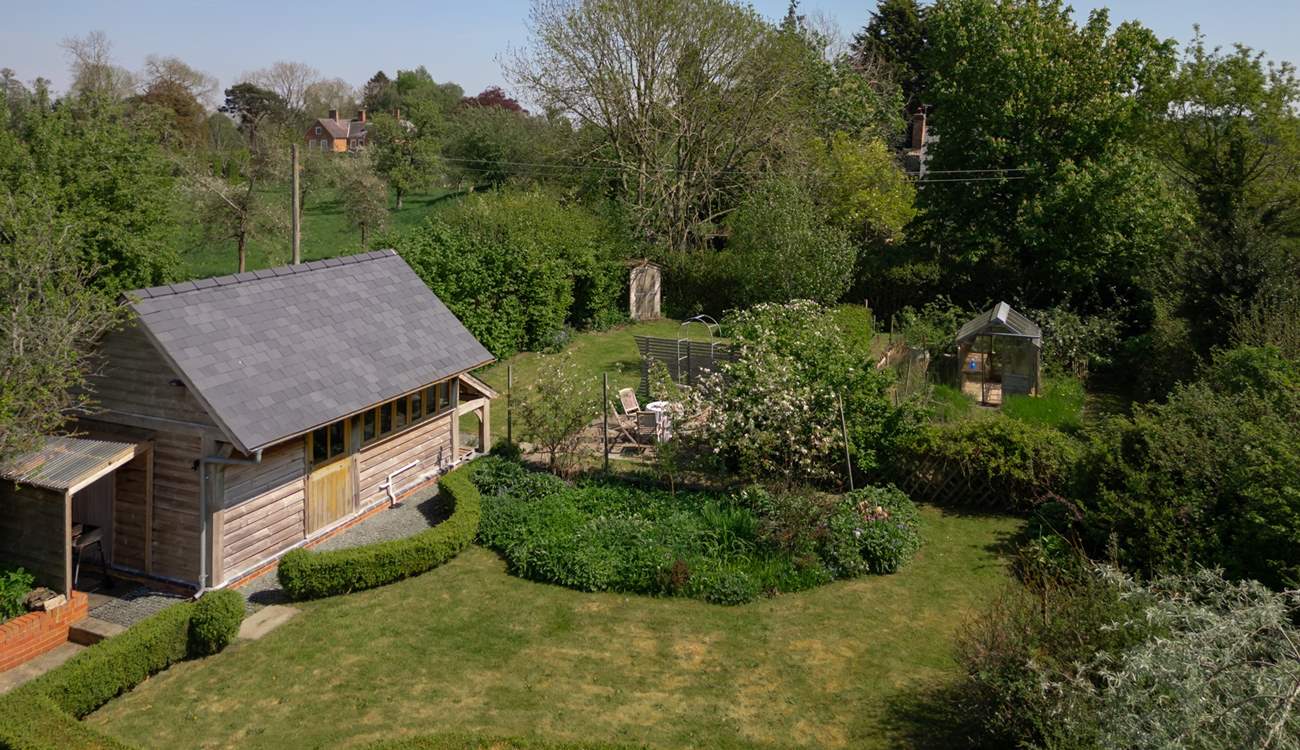 The garden from above.