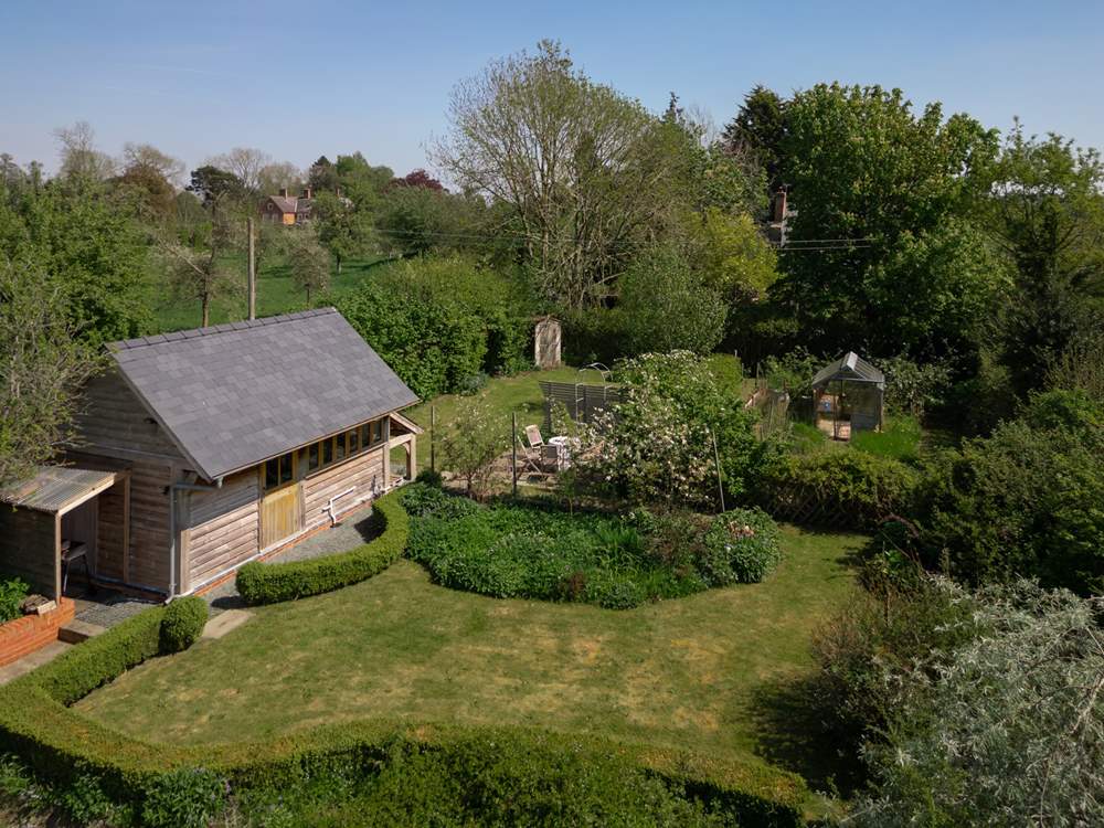 The garden from above.