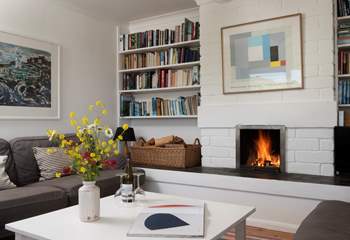 Gather round and light the open fire on chillier evenings.