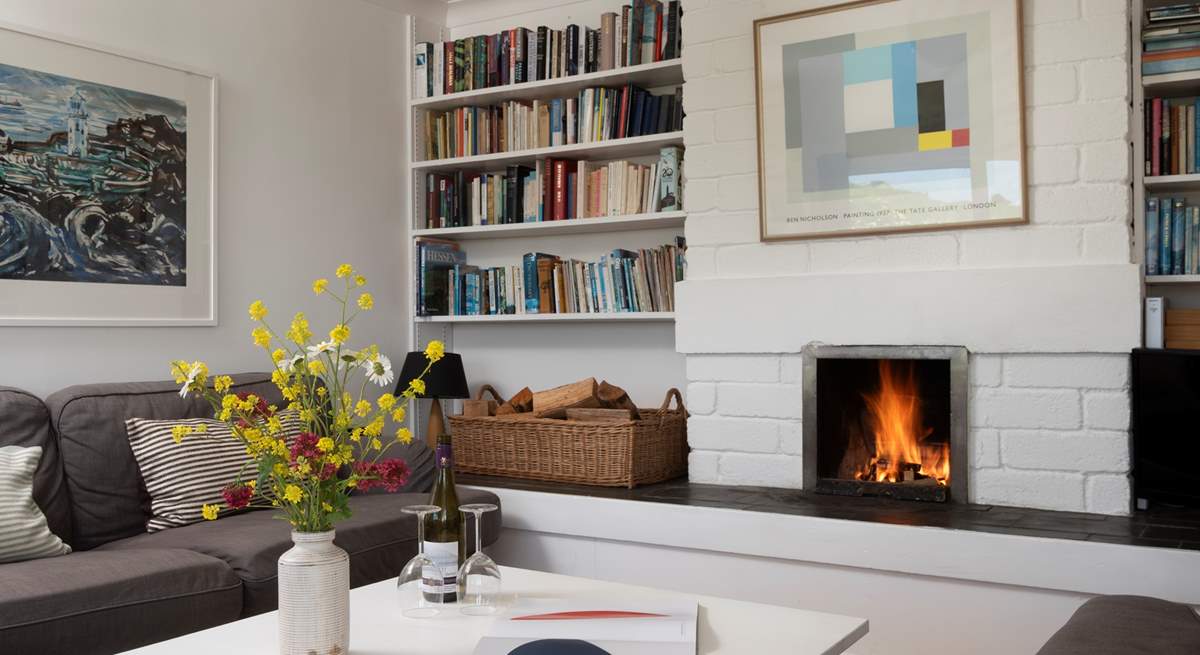 Gather round and light the open fire on chillier evenings.