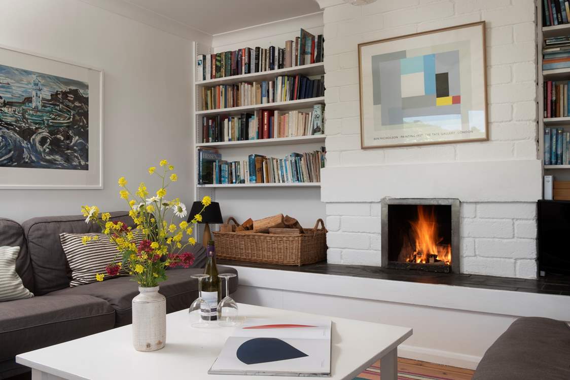 Gather round and light the open fire on chillier evenings.