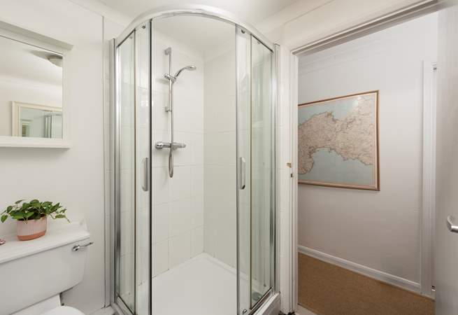 The shower-room located on the ground floor.