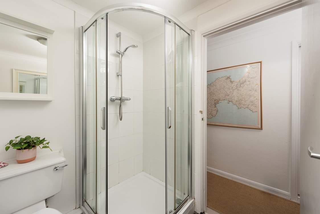The shower-room located on the ground floor.