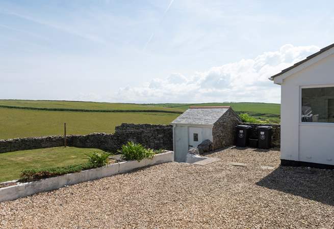 There is private parking right outside the house.