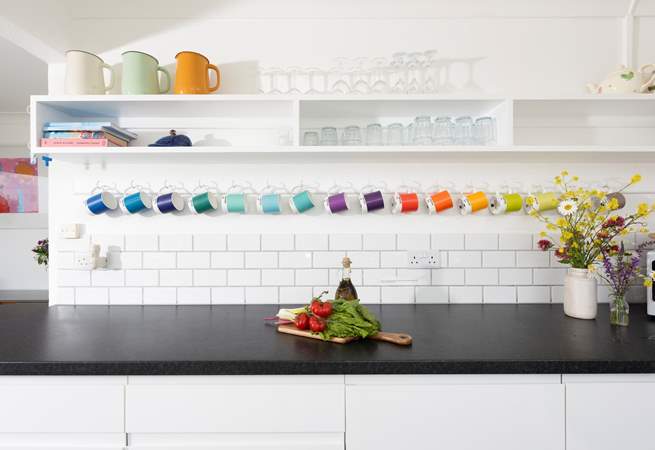 The owners' artistic interior talents shine through.