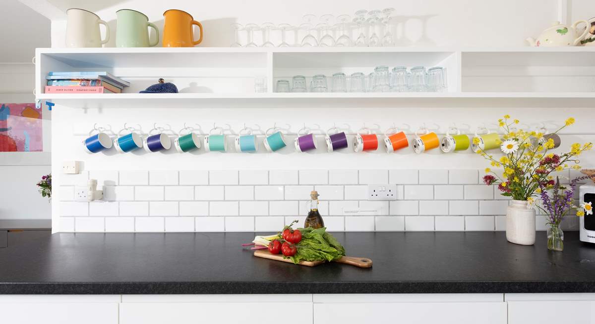 The owners' artistic interior talents shine through.