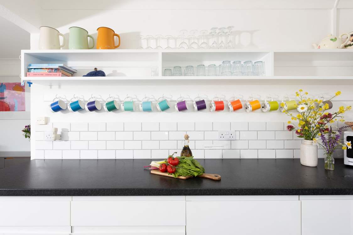 The owners' artistic interior talents shine through.