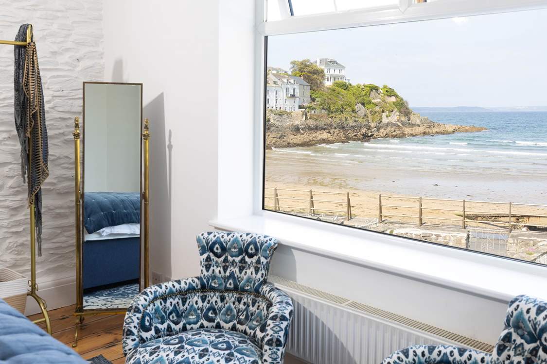 Fall asleep listening to the waves lap on the shore.