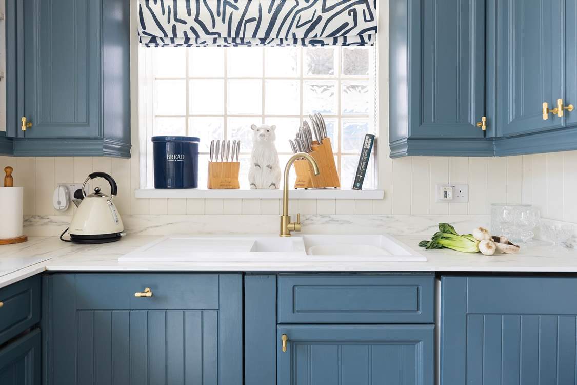 The kitchen is well-equipped with everything you'll need to cook a holiday meal.