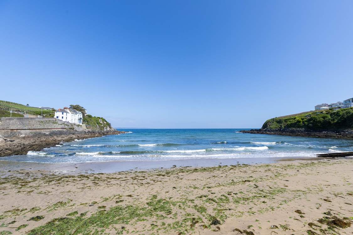The sandy beach at Portmellon.