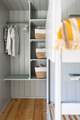 Built-in storage in the bunk room.