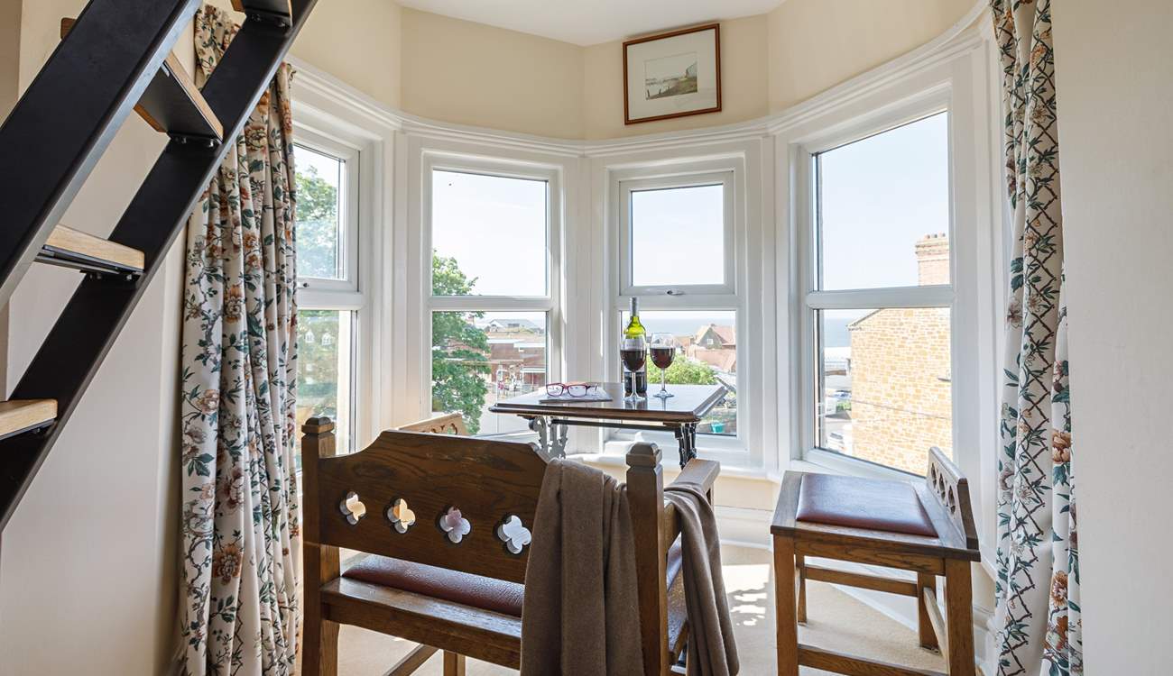 A perfect place for a glass of vino with a sea view!