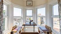 Amazing views from the sun-lit bay window.
