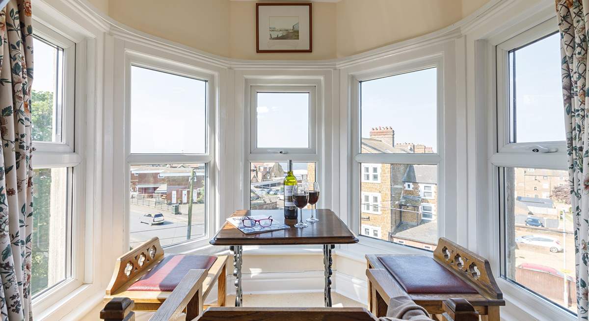 Amazing views from the sun-lit bay window.