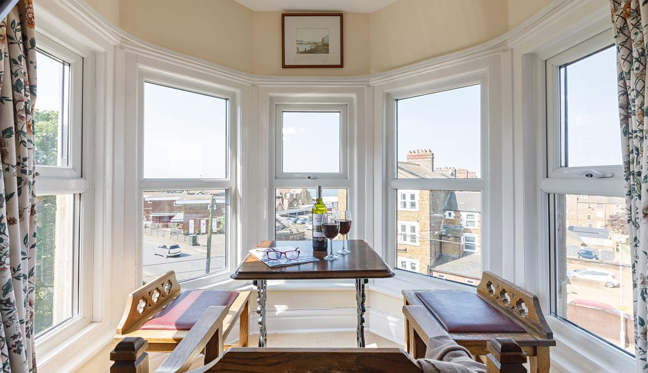 Amazing views from the sun-lit bay window.