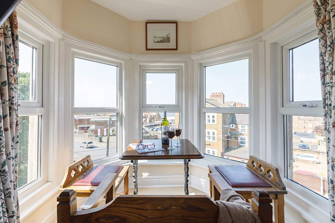 Amazing views from the sun-lit bay window.