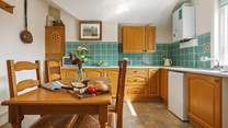 Enjoy a Mediterranean treat in the the kitchen/diner.