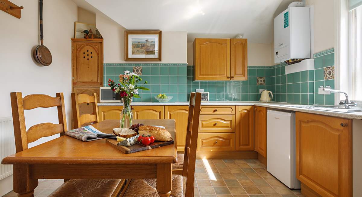 Enjoy a Mediterranean treat in the the kitchen/diner.