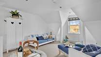 The living space offers a great space to relax and unwind in.
