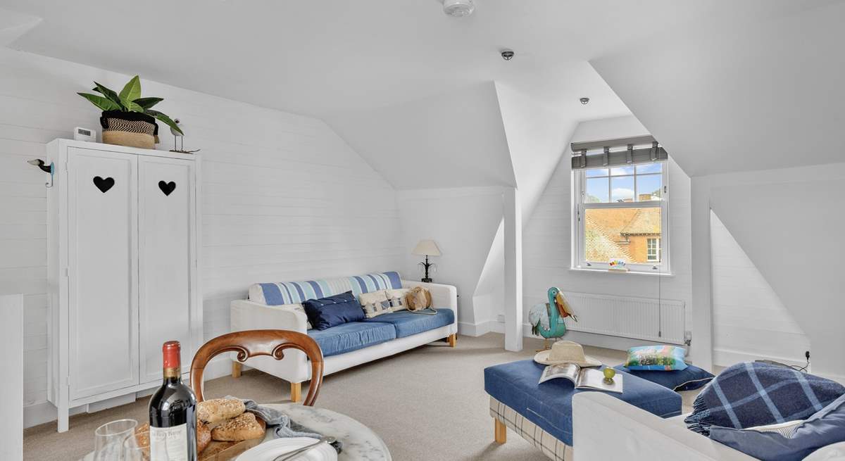 The living space offers a great space to relax and unwind in.