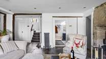 The living-room links the house together and offers a lovely flow. 