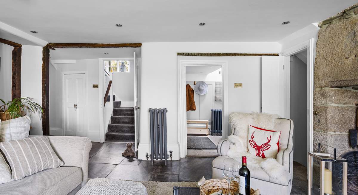 The living-room links the house together and offers a lovely flow. 