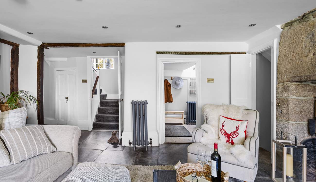 The living-room links the house together and offers a lovely flow. 