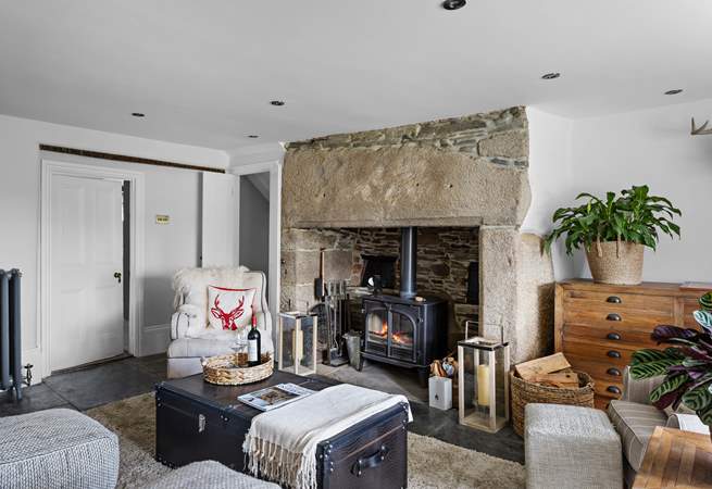 Light the fire and nose dive into a magazine with a cappuccino in hand. 