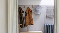 From the hallway you will find the study and a set of stairs to the first floor. 
