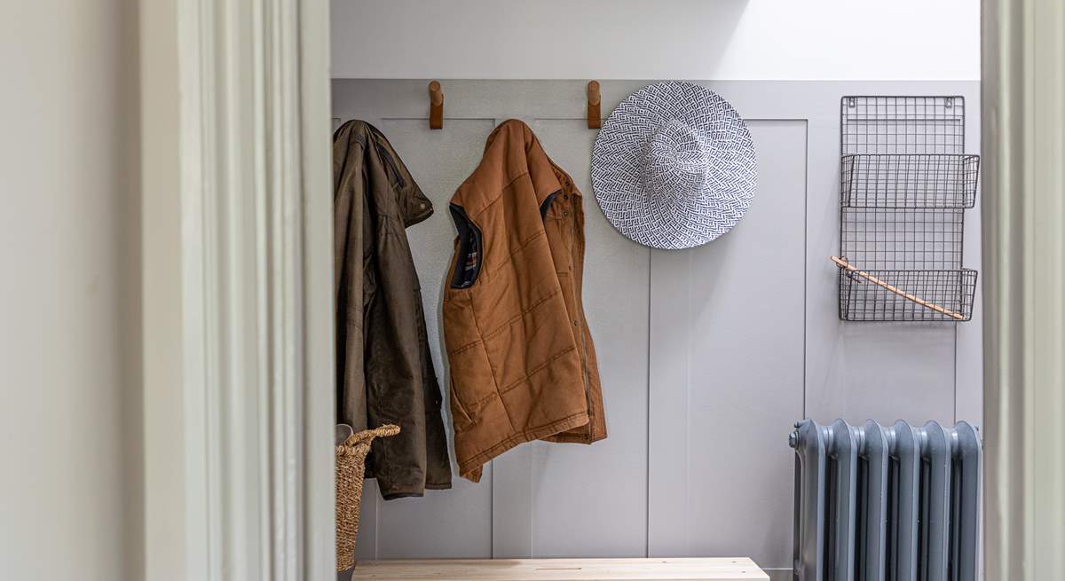 From the hallway you will find the study and a set of stairs to the first floor. 
