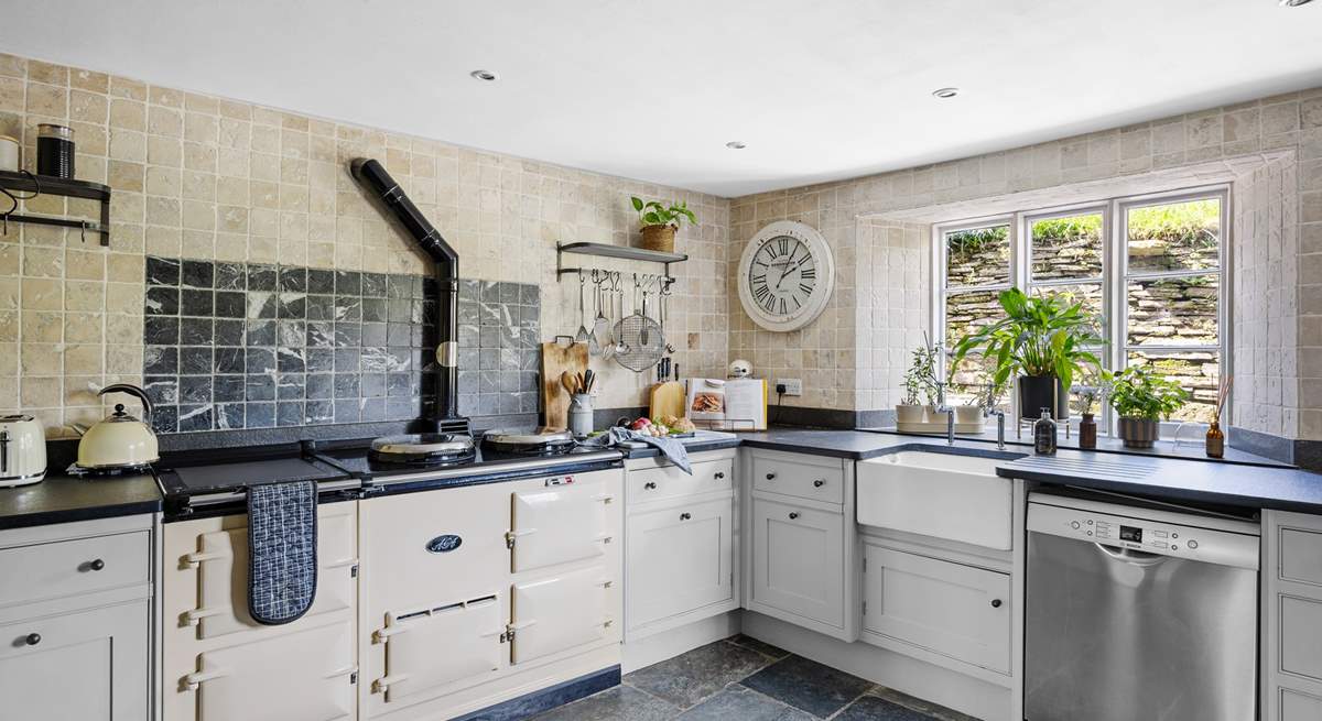 The heart of any farmhouse is the kitchen.