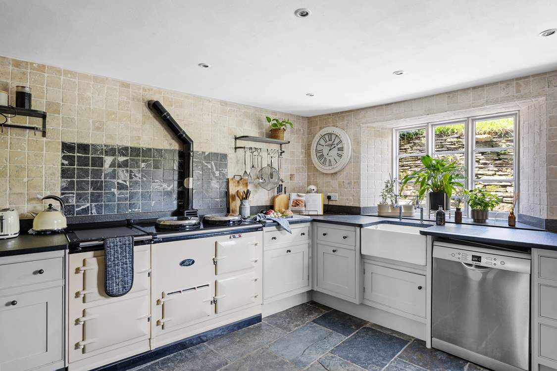 The heart of any farmhouse is the kitchen.